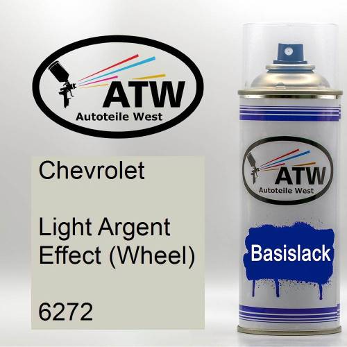 Chevrolet, Light Argent Effect (Wheel), 6272: 400ml Sprühdose, von ATW Autoteile West.